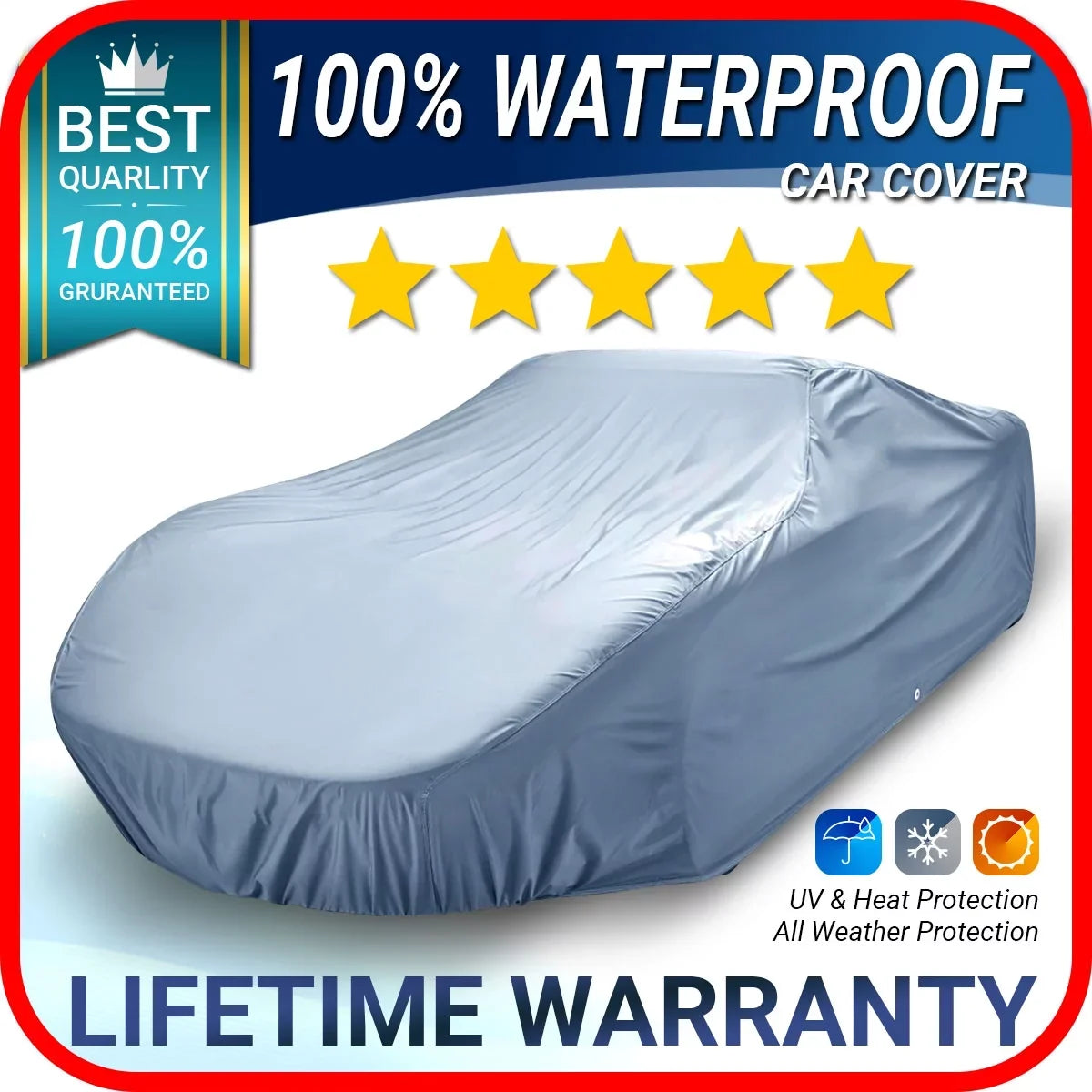 Custom Car Cover Fits: [Mini Cooper Convertible] 2005-2013 Waterproof All-Weather