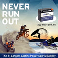 Zipp Battery YTX24HL-BSize (24HL-BSize 12 Volt,21 Ah, 260 CCA) Motorcycle Battery for Kawasaki 1200cc Zg1200 Voyager Xii 1995