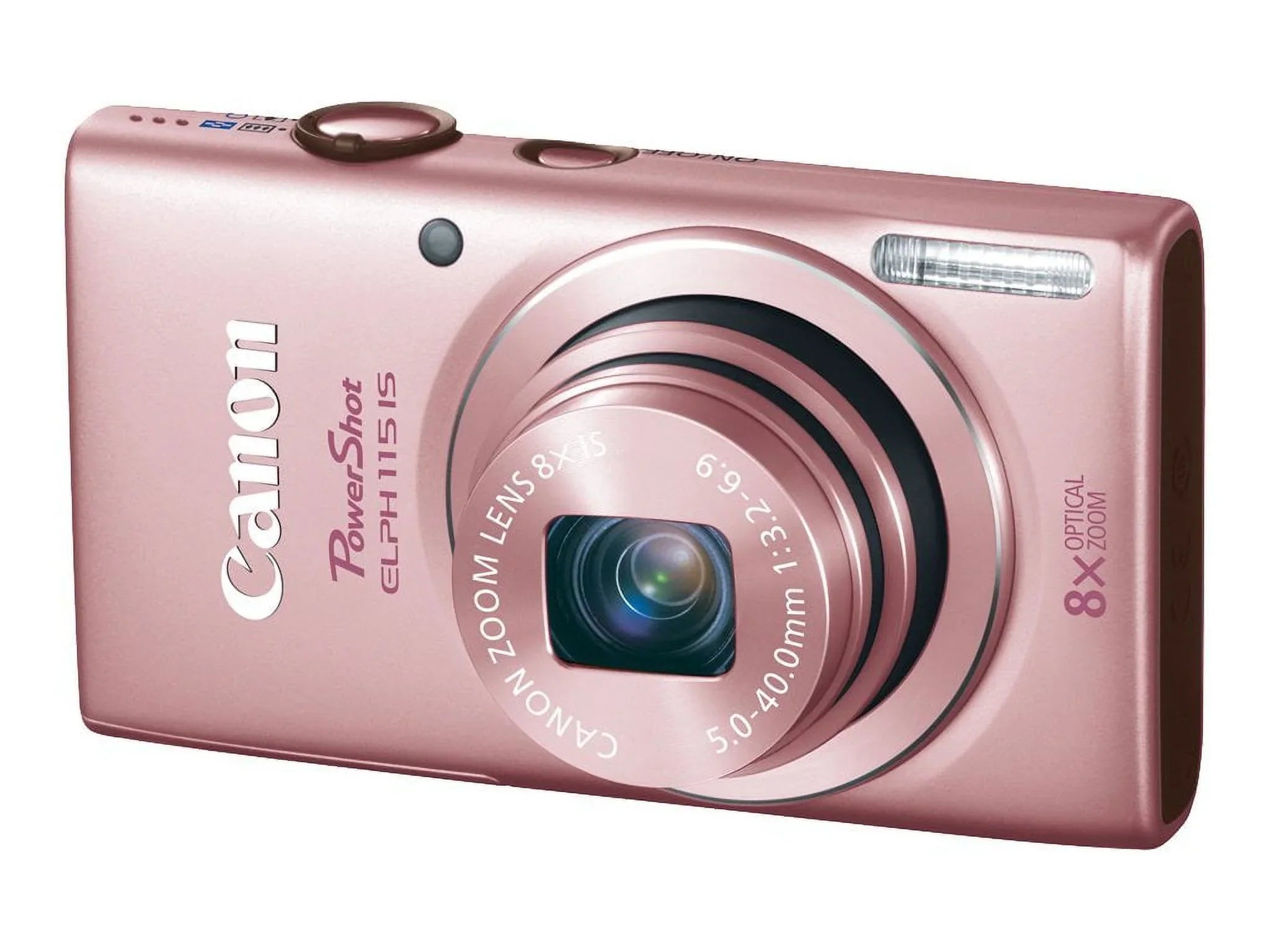 Canon PowerSizehot ELPH 115 ISize - Digital camera - compact - 16.0 MP - 720p - 8x optical zoom - pink