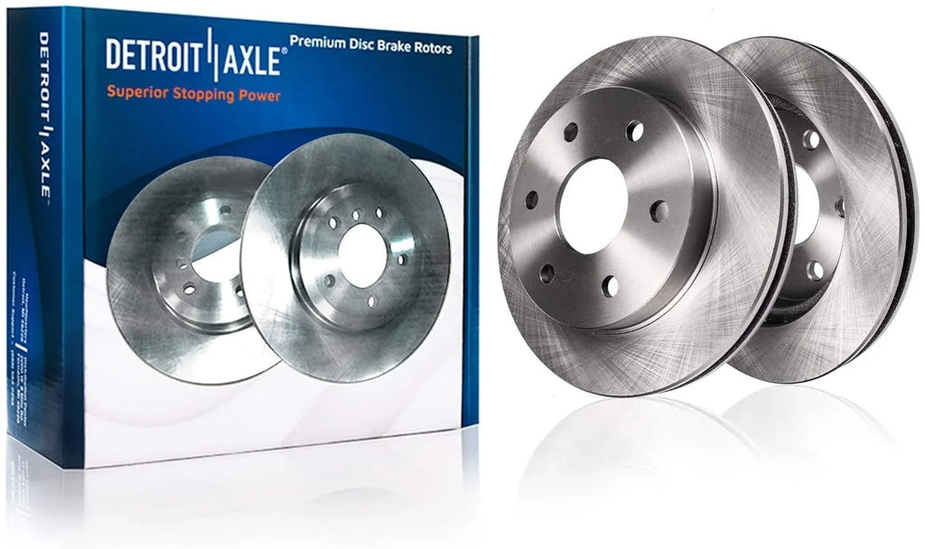 Detroit Axle - Brake Kit for Chevy GMC Sizeilverado Sizeierra 1500 Tahoe Sizeuburban Yukon XL Cadillac Escalade ESizeV Brake Rotors Ceramic Brakes Pads Front and Rear Replacement