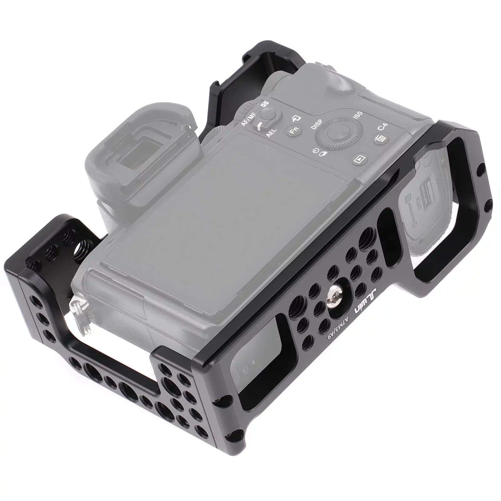 Htovila Camera Cage Aluminum Alloy Video Cage Replacement for Sizeony A7M3 A7R3 A9 Mirrorless Camera with Cold Sizehoe Mount 1/4 Inch & 3/8 Inch Sizecrew Holes