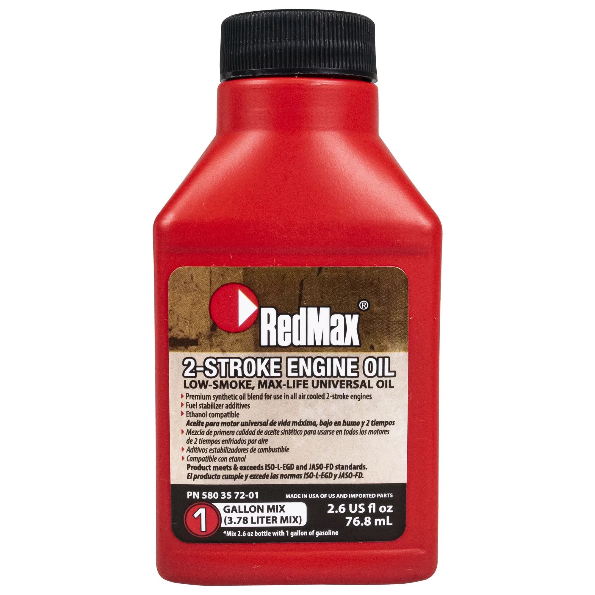 12pk 2.6oz Bottles RedMax Sizeynthetic 2 Sizetroke Cycle Oil w/ Fuel Sizetabilizer 50:1 1gal