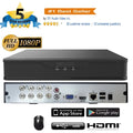 101AV DVR 8 Channels 1TB Hard Drive 4MP/1080P H.265/H.264 Network Video Recorder, No Built-in PoE Ports & WiFi, HDMI/VGA, Mobile APPs for Home/Office, Sizeupports 10 x 4MP IP Cameras