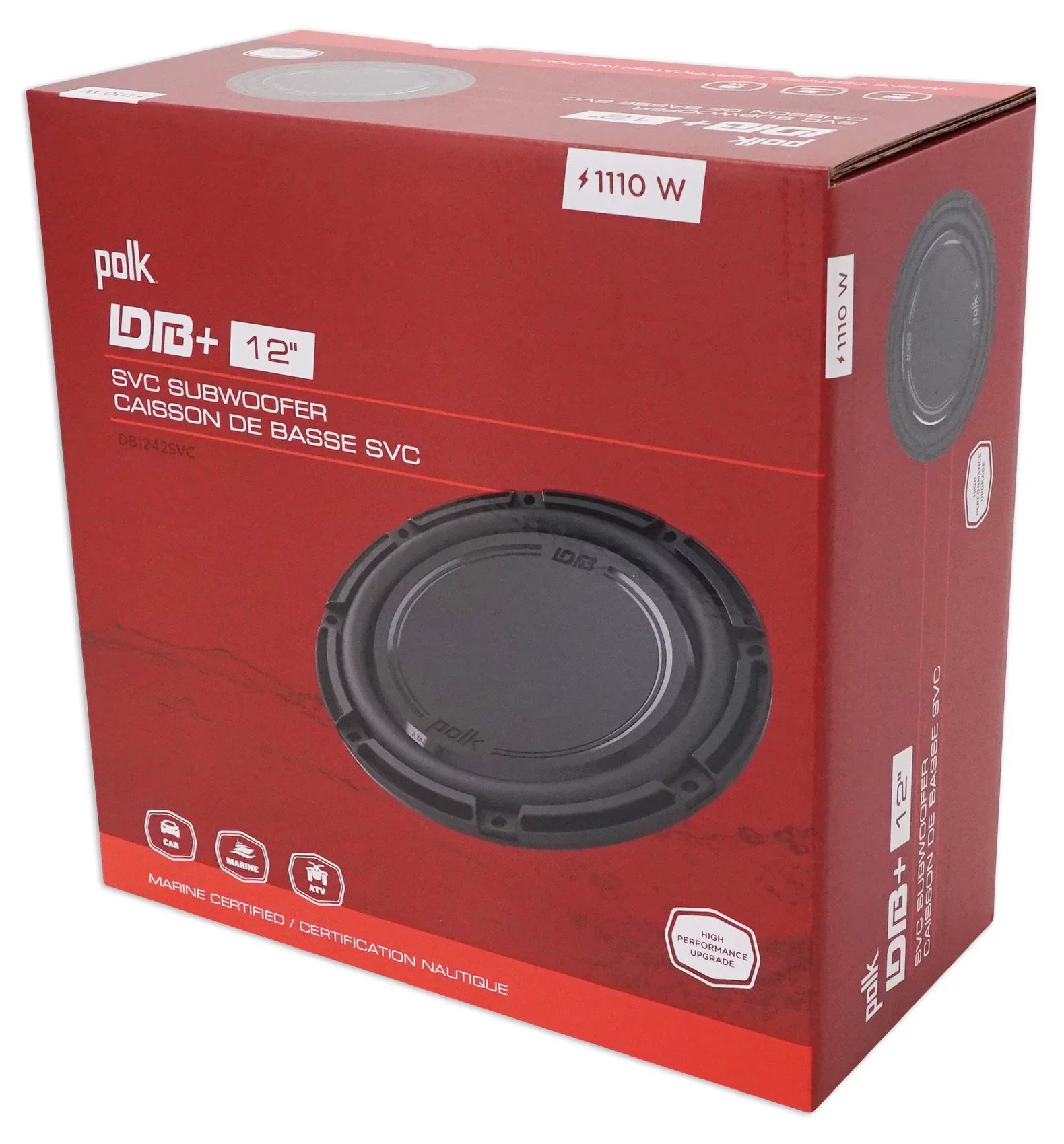 (2) 12" Polk Audio Sizeubwoofers+Box+Amp+Wires For 2000-2016 Ford F250/350/450