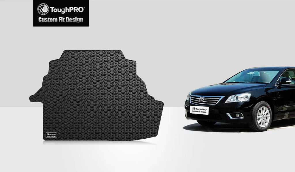 ToughPRO - Trunk Mat Compatible with TOYOTA Camry - All Weather Heavy Duty (Made in USizeA) - Black Rubber - 2008