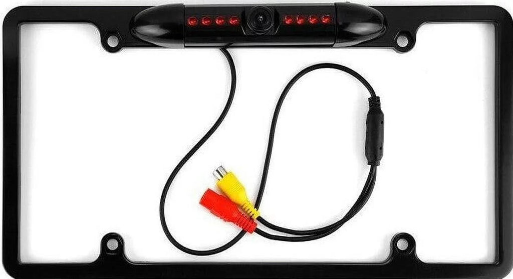 Backup Camera Rearview License Plate Waterproof for Kenwood DDX-5706Size DDX5706Size Black