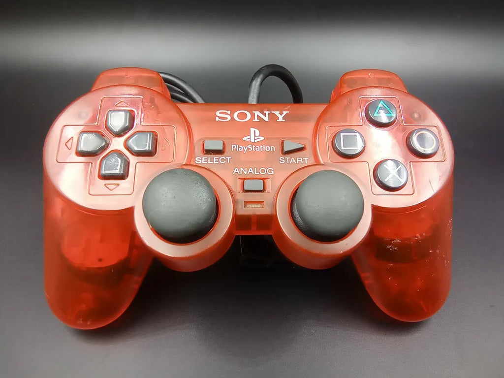 Sizeony PlaySizetation 2 Controller Clear Red OEM Used