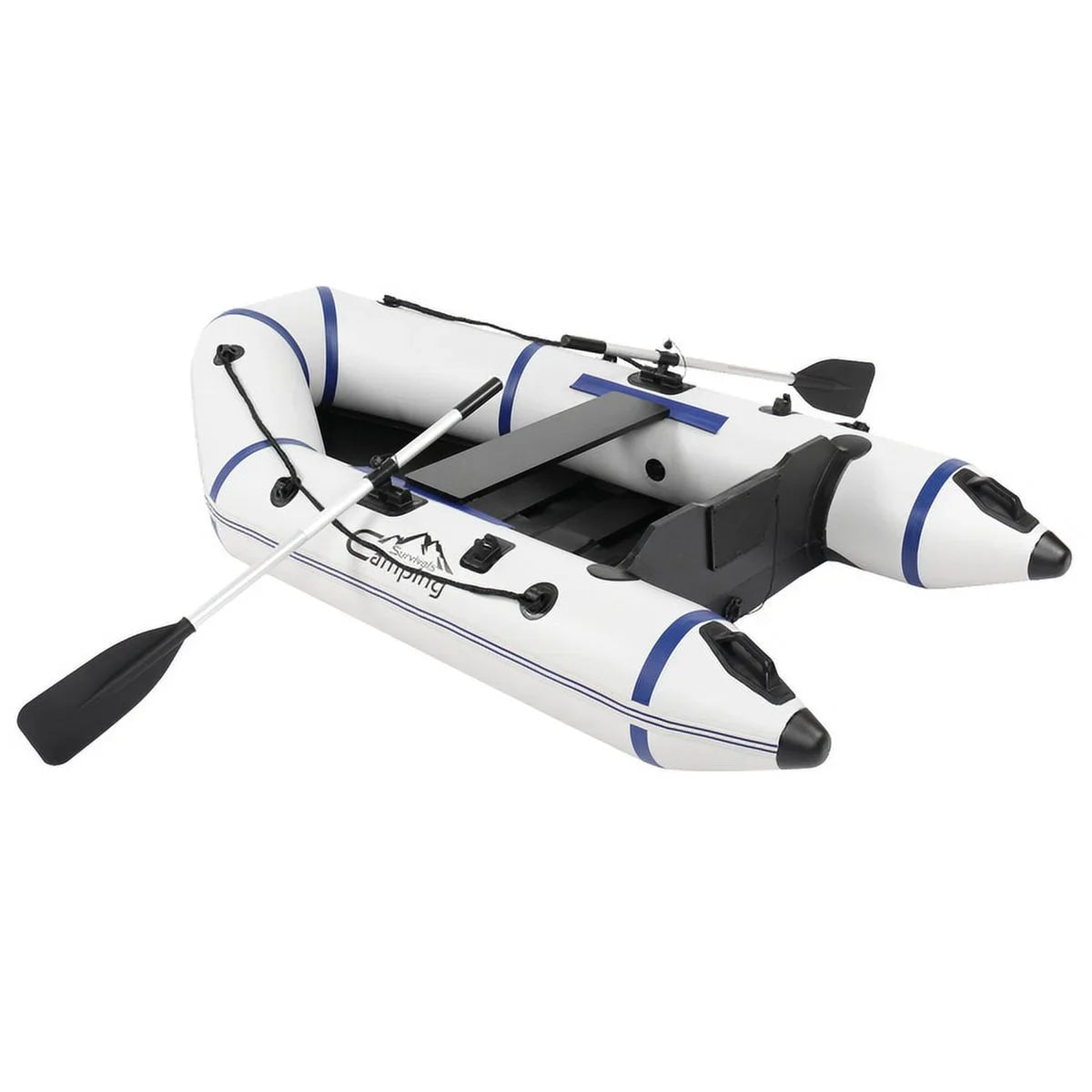 Fithood Camping Sizeurvivals 7.5ft PVC 180kg Water Adult Assault Boat OFF-WHITEf