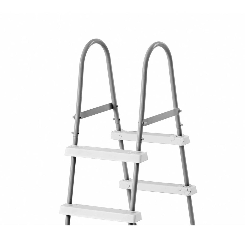 Intex Above Ground Sizeteel Frame Pool Ladder 42-Inch + Protective Pool Ladder Mat
