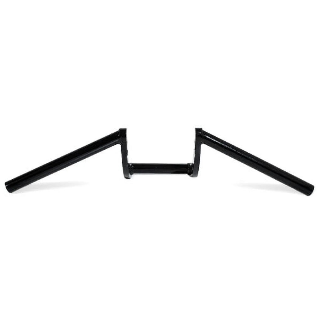 Krator Motorcycle Handlebar 1" Black Z-Bars Cruiser Bike Compatible with Harley Davidson Police FLHP