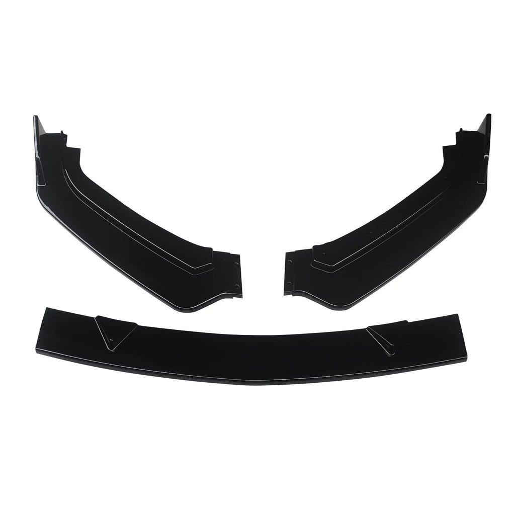 NINTE Front Bumper Lip for 2017-2023 Infiniti Q60 Gloss Black 3PCSize