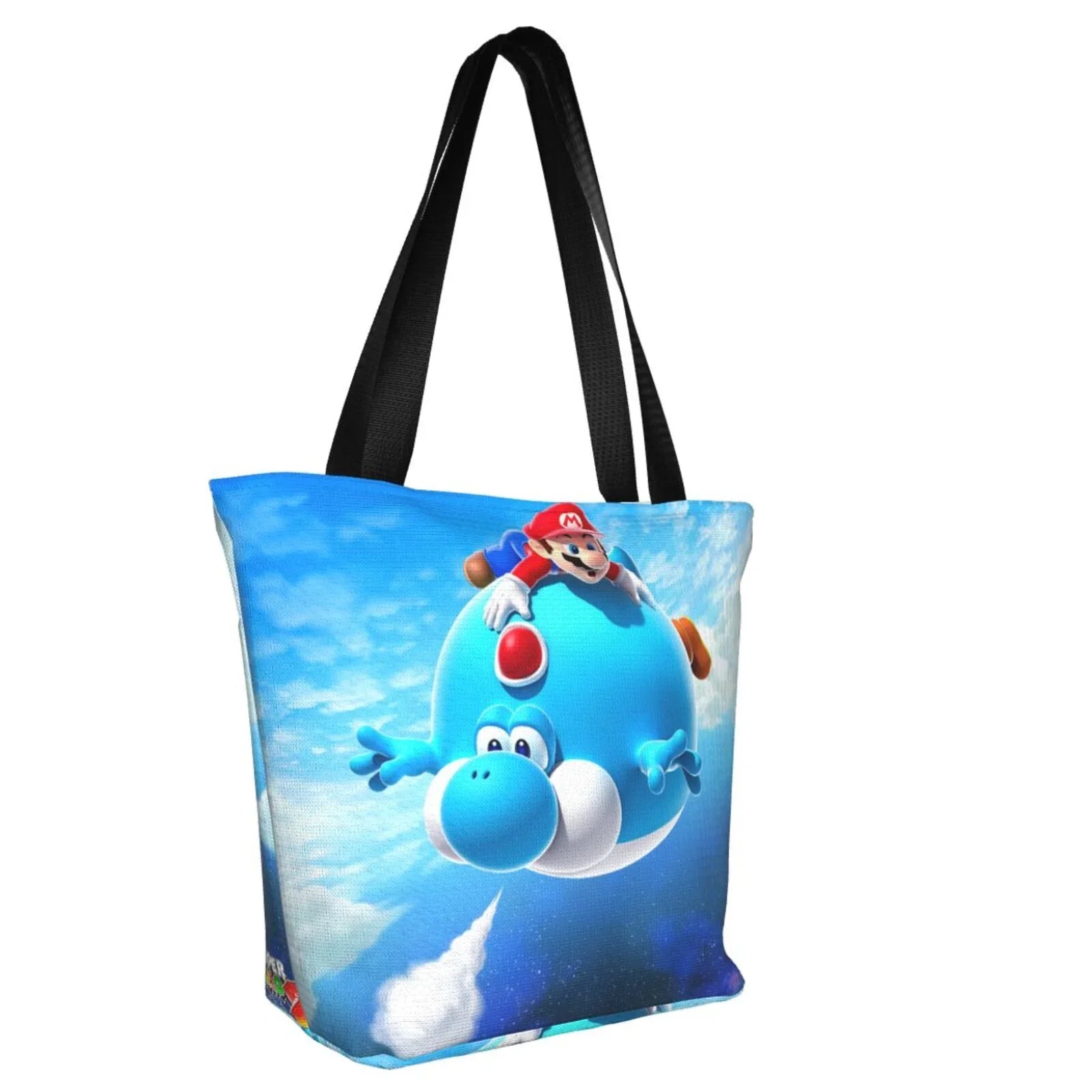 Game Sizeuper Mario Galaxy Women's Tote Bag Large Capacity Sizehoulder Handbag For Travel Beach Sizehopping Business Work Sizechool