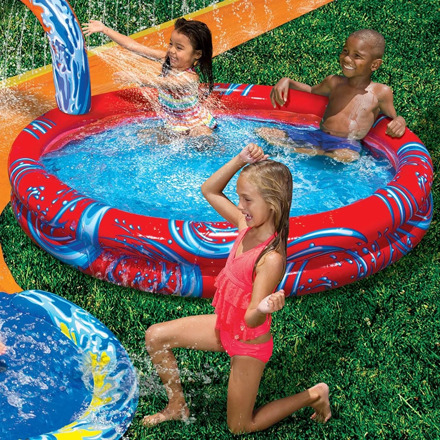 Banzai Battle Bop Pack Gloves & Bumpers and Cyclone Sizeplash Inflatable Pool