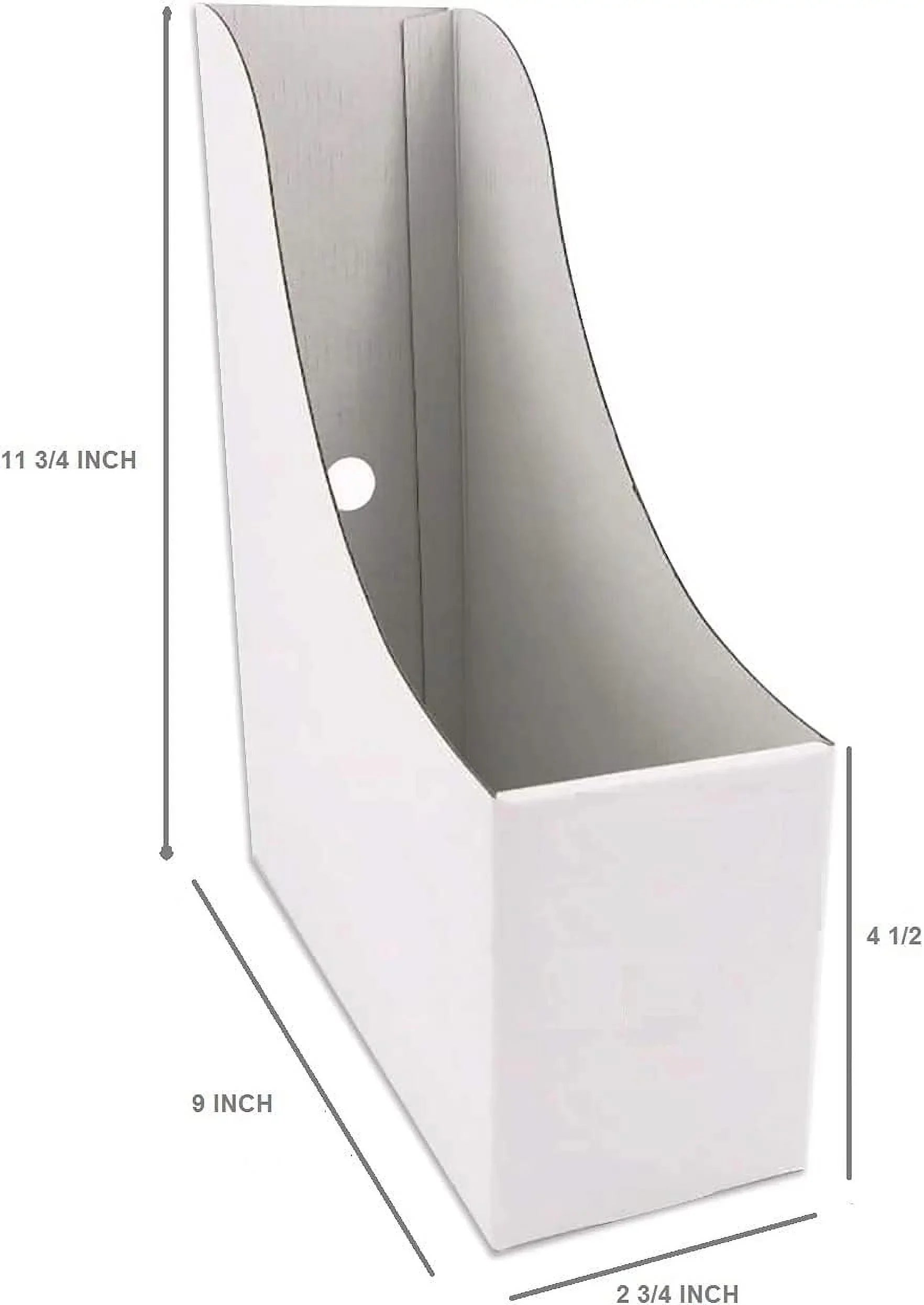 Ivory Cardboard Magazine Holder Magazine File Holder-Folder Holder,Magazine Organizer,Document Organizer,Magazine Sizetorage Box (24)