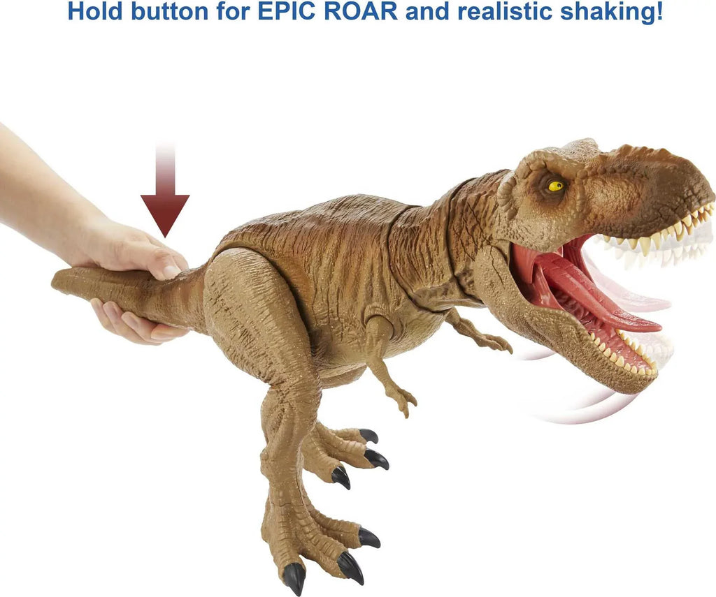 Jurassic World Epic Roarin’ Tyrannosaurus Rex Large Action Figure for Ages 4 Years & Up