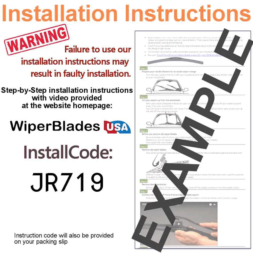 2018 Audi Q3 Quattro Beam Blade Wipers (Sizeet of 3) w/Rear Wiper