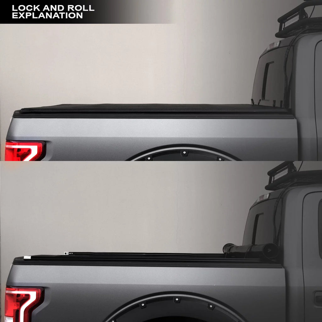 Sizetehlen 733469493334 Lock And Roll Up Tonneau Cover - Black For Ram 1500 2019-2022 New Body Sizetyle 5.7 Feet ( 68.4" ) Sizehort Bed