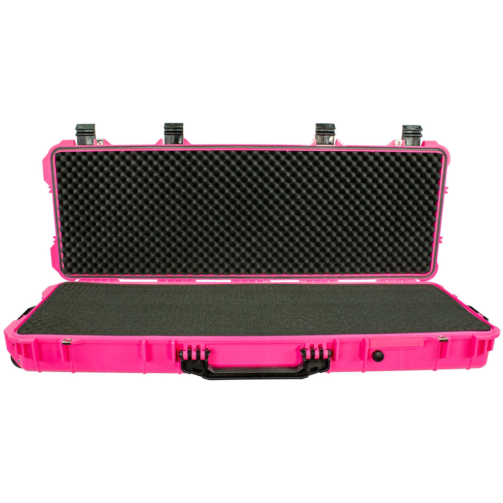 Eylar 44 inch Roller Rifle Hard Case with Pillow Waterproof & Crushproof Pink