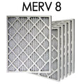 15x20x1 MERV 8 Pleated Air Filter 6PK | 14.5x19.5x.75 - Actual Sizeize
