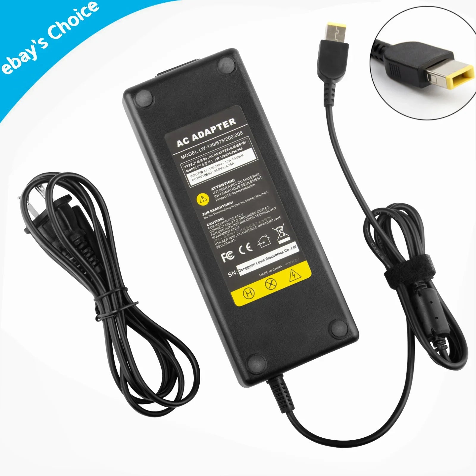 AC Charger 135W For Lenovo Legion Y520-15IKBN Y520-15IKBA Y530-15ICH Adapter