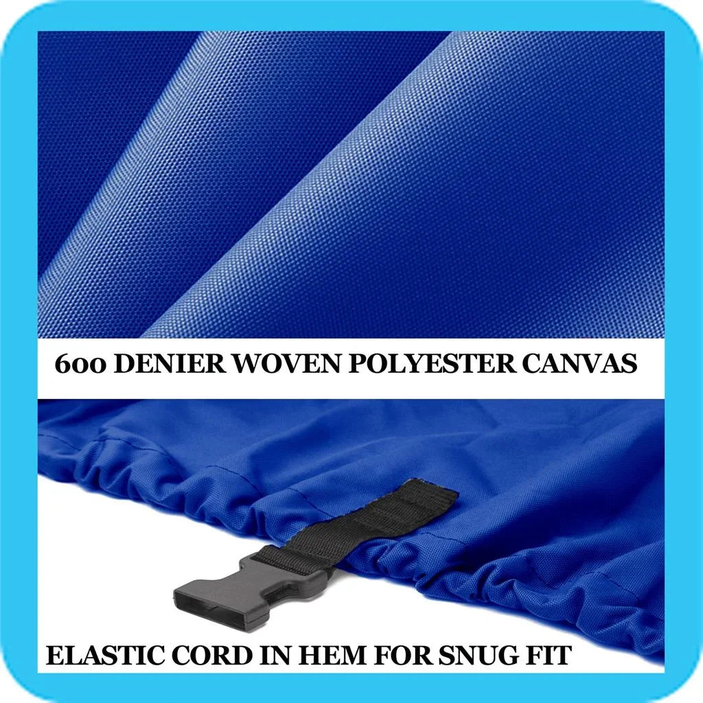BLUE, GREAT QUALITY BOAT COVER Compatible for LUND 1750 TYEE/GRAND SizePORT O/B 1991 1992 -96