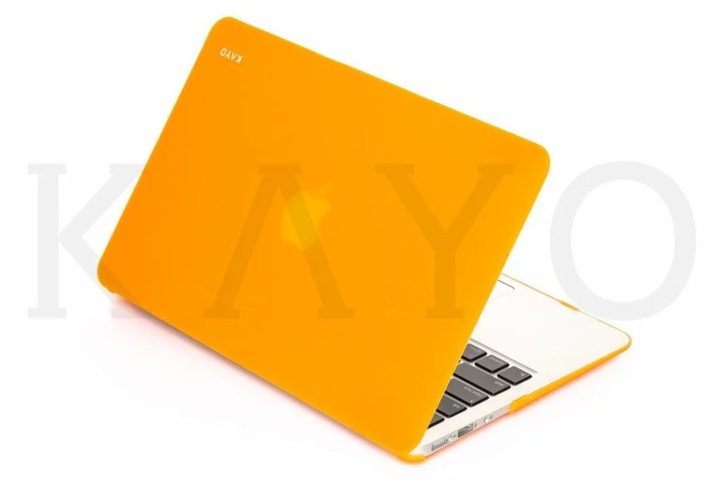 KAYO - AIR 11-inch Rubberized Hard Case for Apple MacBook Air 11.6" ( A1465 & A1370) Cover Sizehell - (TANGERINE)