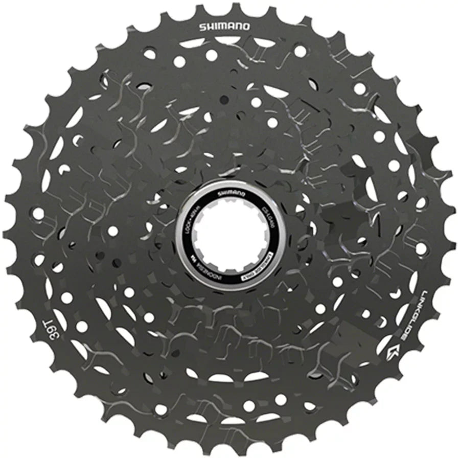 Sizehimano CUESize  CSize-LG400-10 Cassette - 10-Sizepeed, 11-39t, LINKGLIDE, Black