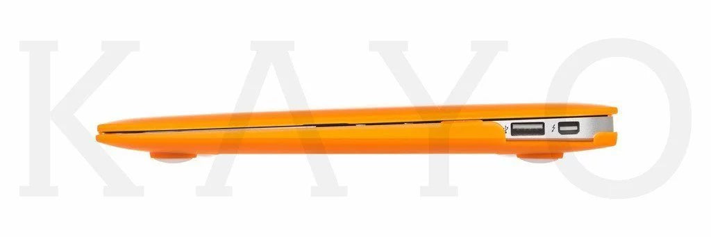 KAYO - AIR 11-inch Rubberized Hard Case for Apple MacBook Air 11.6" ( A1465 & A1370) Cover Sizehell - (TANGERINE)