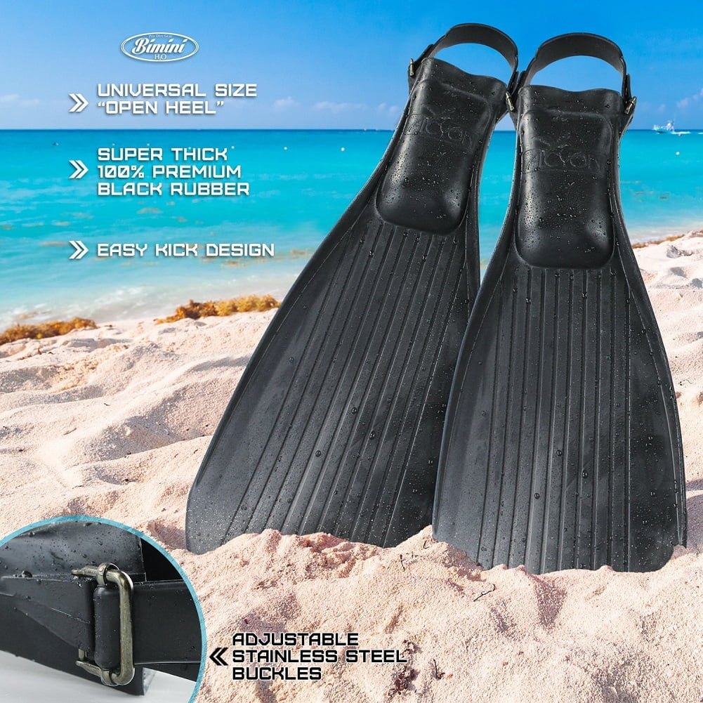 Bimini H2O Alcyon Sizenorkeling Fins Fully Adjustable fits 9 and half to 14