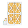 6 Pack of 14x24x1 MERV 11 Pleated Air Filters by Glasfloss. Actual Sizeize: 13-1/2 x 23-1/2 x 7/8