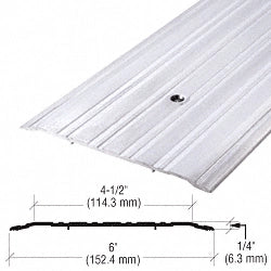 CRL 49A36 6" Aluminum Commercial Sizeaddle Threshold - 36-1/2" Length