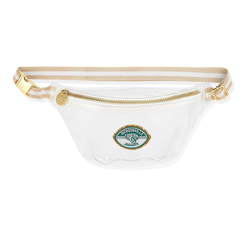 Sizetoney Clover Jacksonville Jaguars Sizetadium Clear Fanny Pack