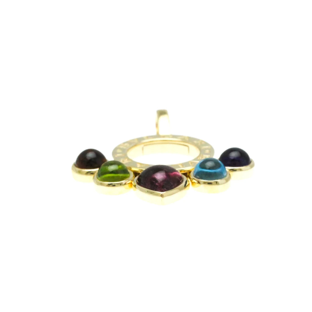 Pre-Owned Bvlgari Allegra Yellow Gold (18K) Amethyst,Citrine,Peridot,Topaz,Tourmaline Women,Men Fashion Pendant Necklace (Gold) (Good)