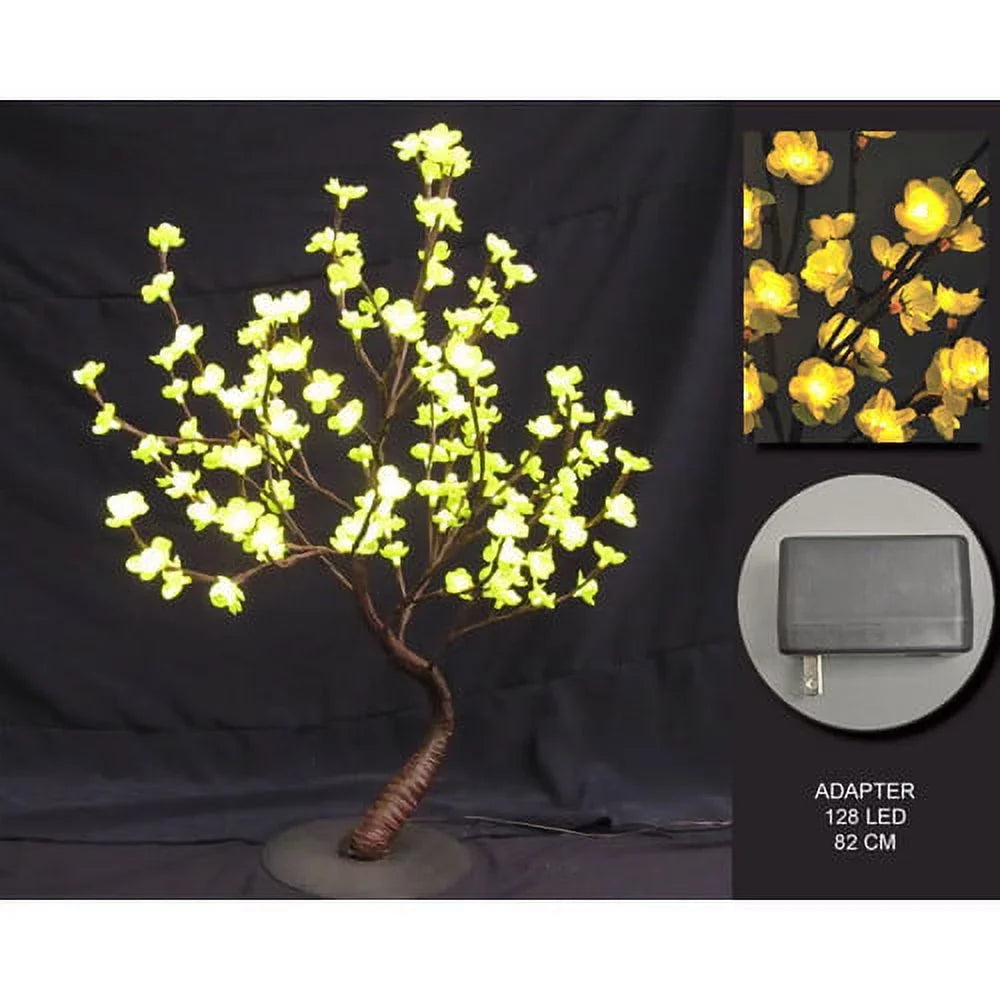 Hi-Line Gift Ltd. Lighted Pink Bonsai Tree - 128 LEDs