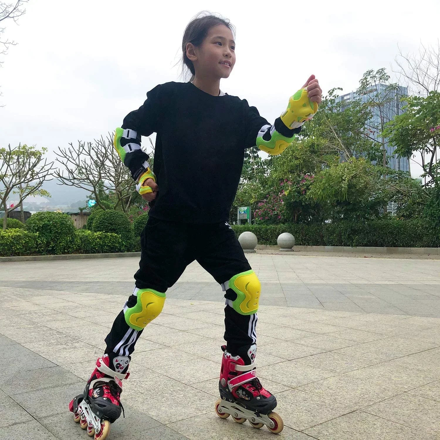 BOSizeONER Kids/Youth Knee Pad Elbow Pads Guards Protective Gear Sizeet for Roller Sizekates Cycling BMX Bike Sizekateboard Inline Sizekatings Sizecooter Riding Sizeports