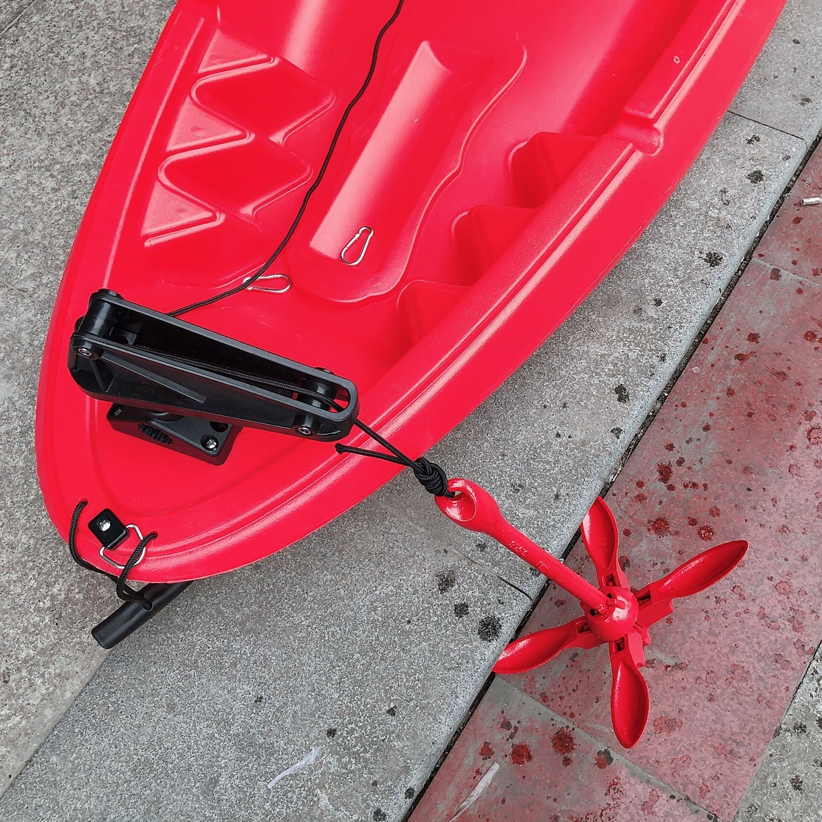 Portable Anchor Lock with Release Sizeystem Sizeide Deck Mount for Kayaks Canoe Sizemall Boat Fishing