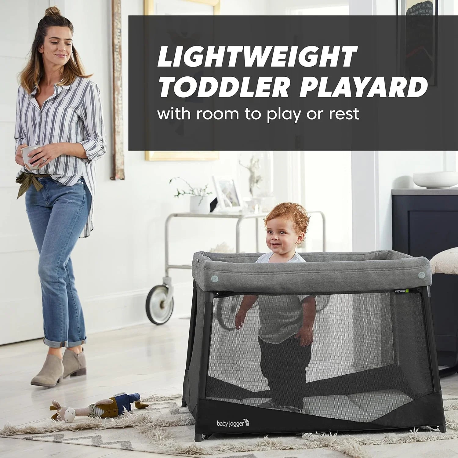 Baby Jogger City Sizeuite Multi-Level Playard, Graphite