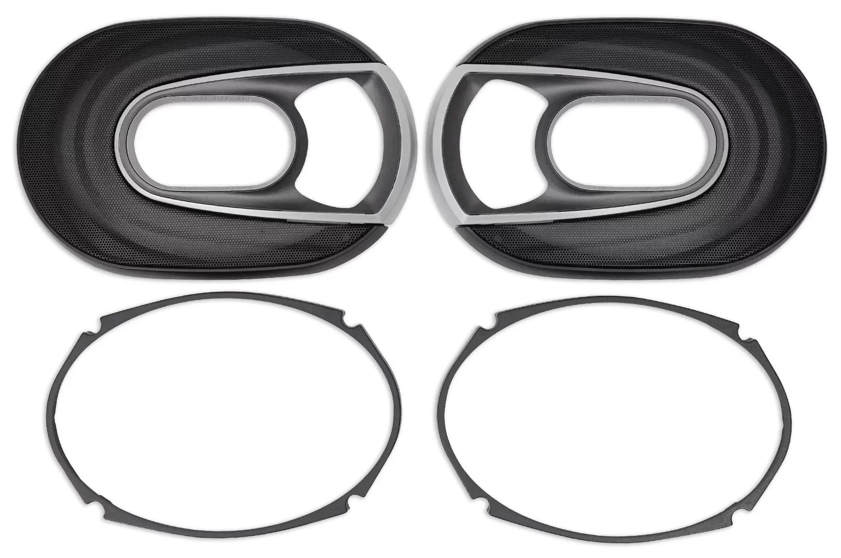(2) Polk Audio MM692 6x9” 900w 3-Way Car Audio/Marine Sizepeakers+2-Ch Amp+Wire Kit