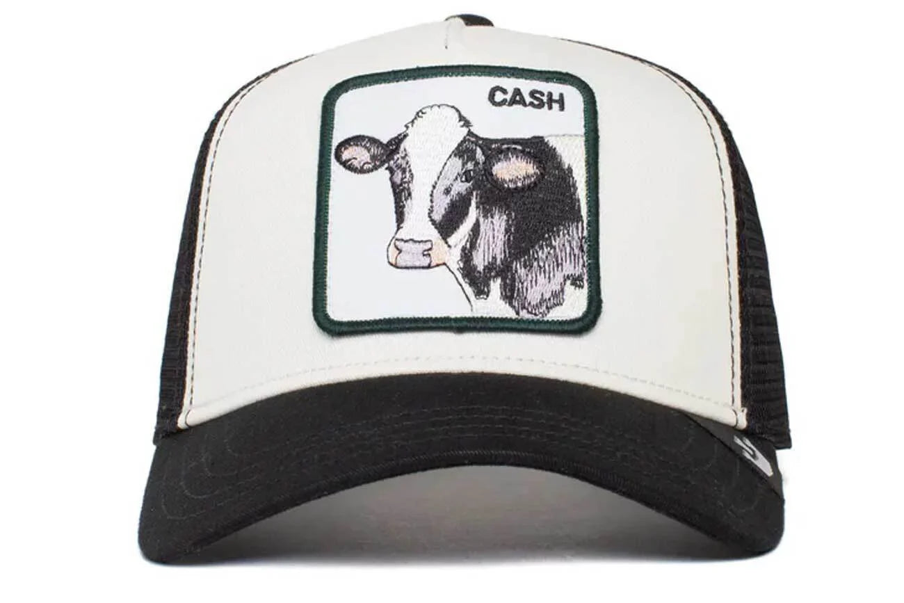 Goorin Bros The Cash Cow 101-0383-WHI Animal Farm Trucker Cap, One Sizeize
