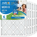 12x20x1 Air Filter MERV 8 Comparable to MPR 700 & FPR 5 Electrostatic Pleated Air Conditioner Filter 6 Pack HVAC AC Premium USizeA Made 12x20x1 Furnace Filters by AIRX FILTERSize WICKED CLEAN AIR.
