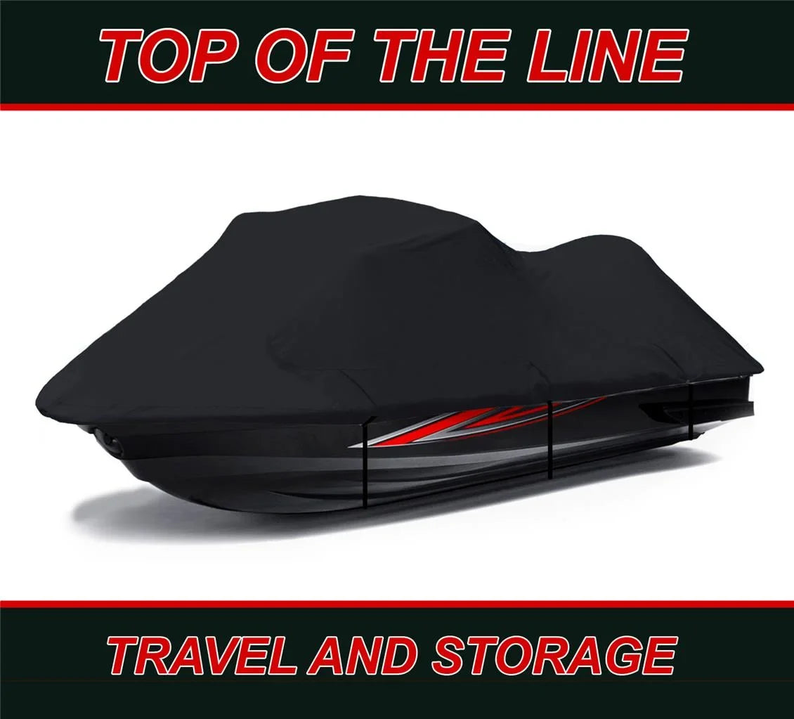 BLACK 600 DENIER JetSizeki Cover Compatible for JET SizeKI COVER Kawasaki SizeTX-15F 2018 2019 2020