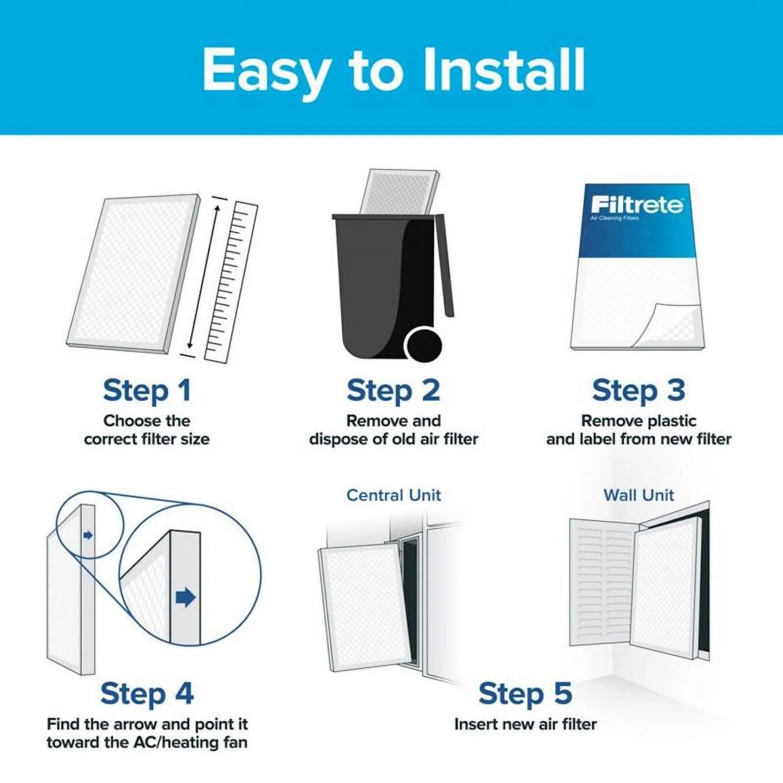 Filtrete 2-Pack 16" x 25" x 1" Flat Panel Air FIlter