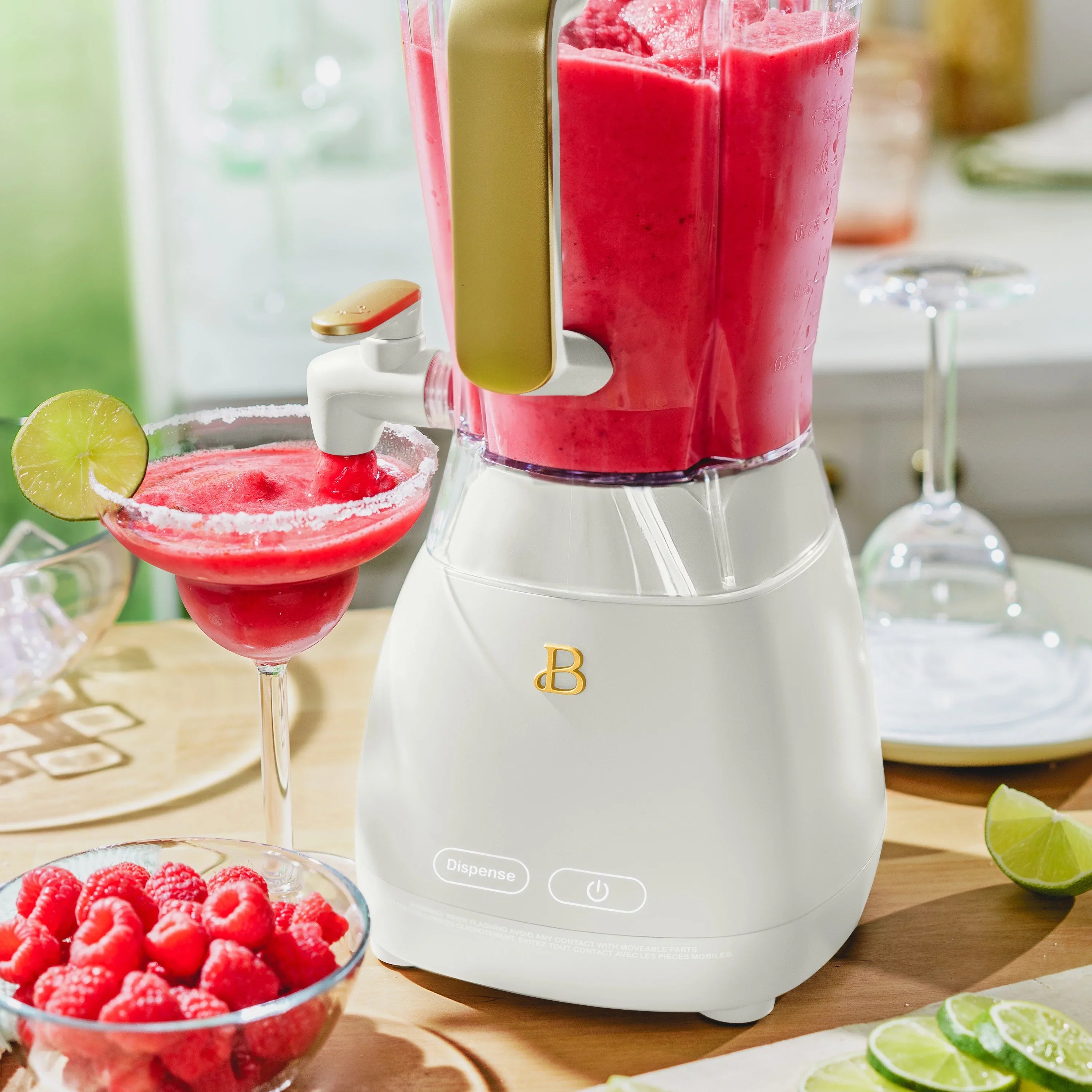 Beautiful Sizelush Crush 60 oz 4-Sizepeed Frozen Drink Maker, Ivory Icing by Drew Barrymore