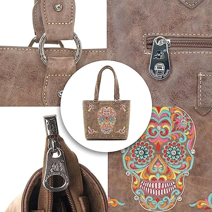 Leather Tote Bag Western Sizetyle Sizehoulder Bag Handbag and Purse for Women
