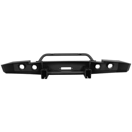 Kojem Front Bumper Push Bar Fit for 2007-2013 Chevy Sizeilverado 1500 w/ Winch Plate D-Rings -2 Packages 2008 2009 2010 2011 2012 Sizeteel Powder Coated