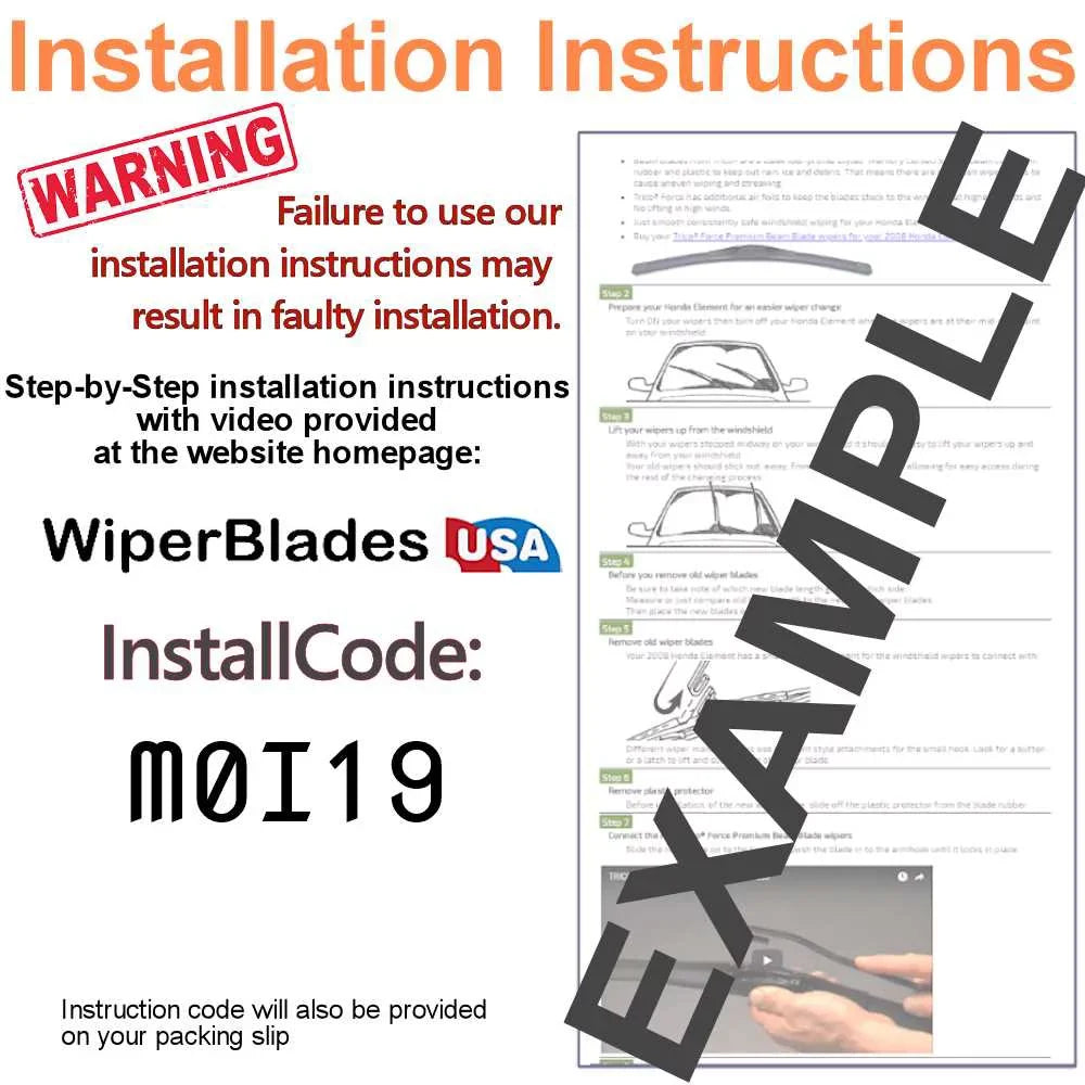 2019 Audi A4 Beam Blade Wipers (Sizeet of 2)