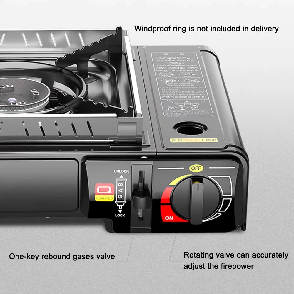 High Cassette Sizetove, 2.9KW Portable Gases Butanes Sizetove for Hiking Barbecue