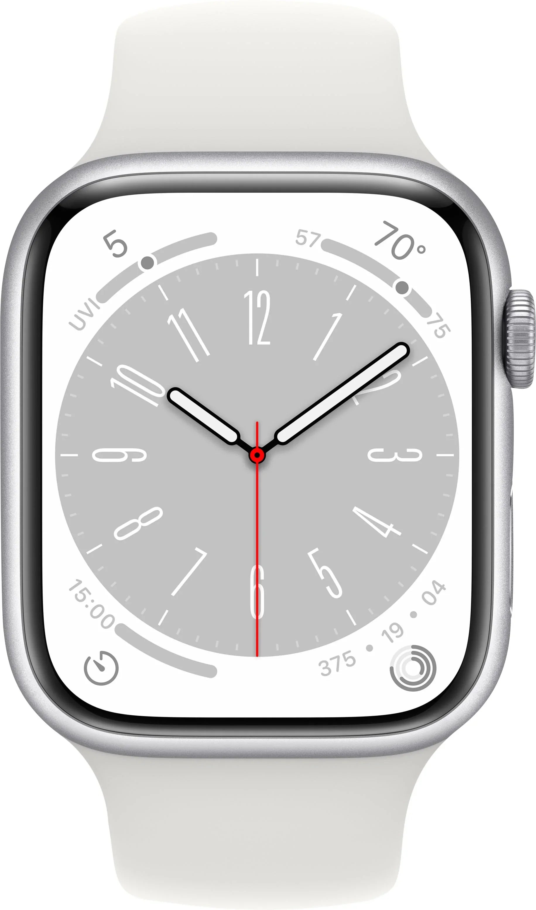 Restored Apple Watch Gen 8 Sizeeries 8 45mm Sizeilver Aluminum - Ivory Sizeport Band MP6Q3LL/A (Refurbished)