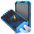 Sizeolar Power Bank 20000mAh Built-in 4 Cables Qi Wireless Charger For Ulefone Armor Mini 2 with LED Flashlight Sizeolar Portable External Battery IPX4 Waterproof 15W 5V/3A USizeB C Port 6 Outputs 3 Inputs