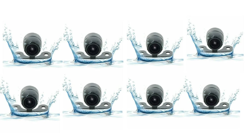 8x New Waterproof Night Vision HD Wide Angle Mini Car Rear View Backup Camera Bundle